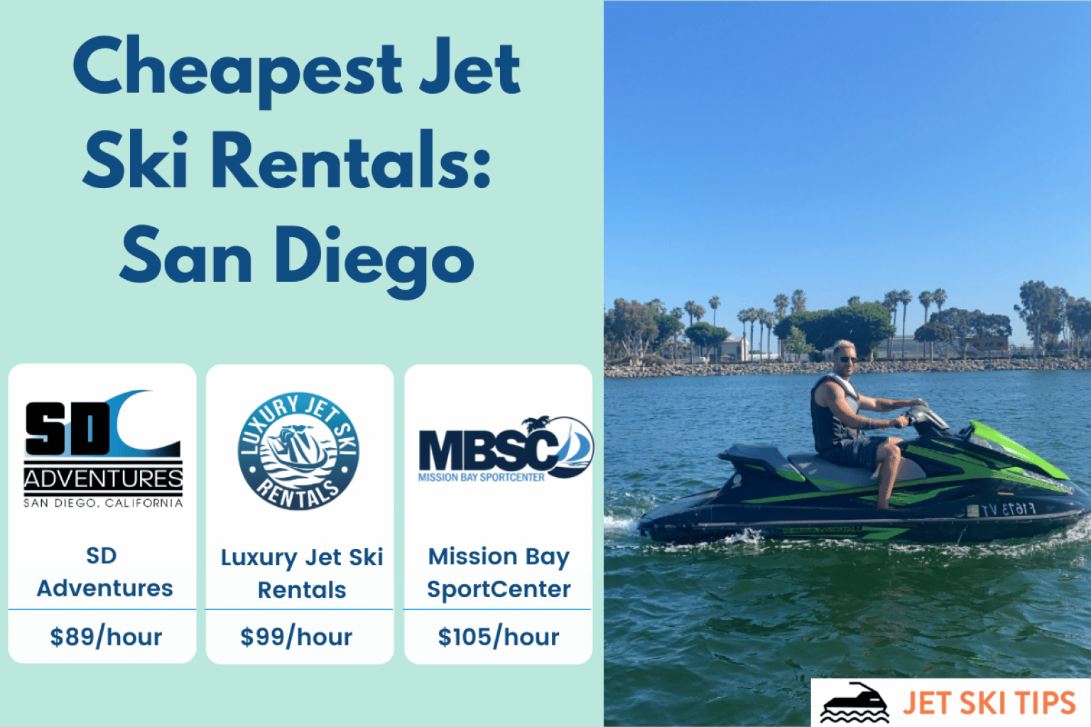 3 Cheapest Jet Ski Rental Places in San Diego, California