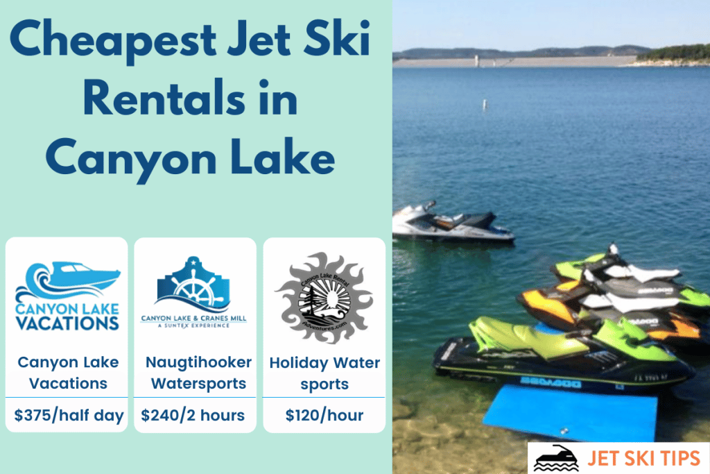 Cheapest Jet Ski Rentals in Canyon Lake